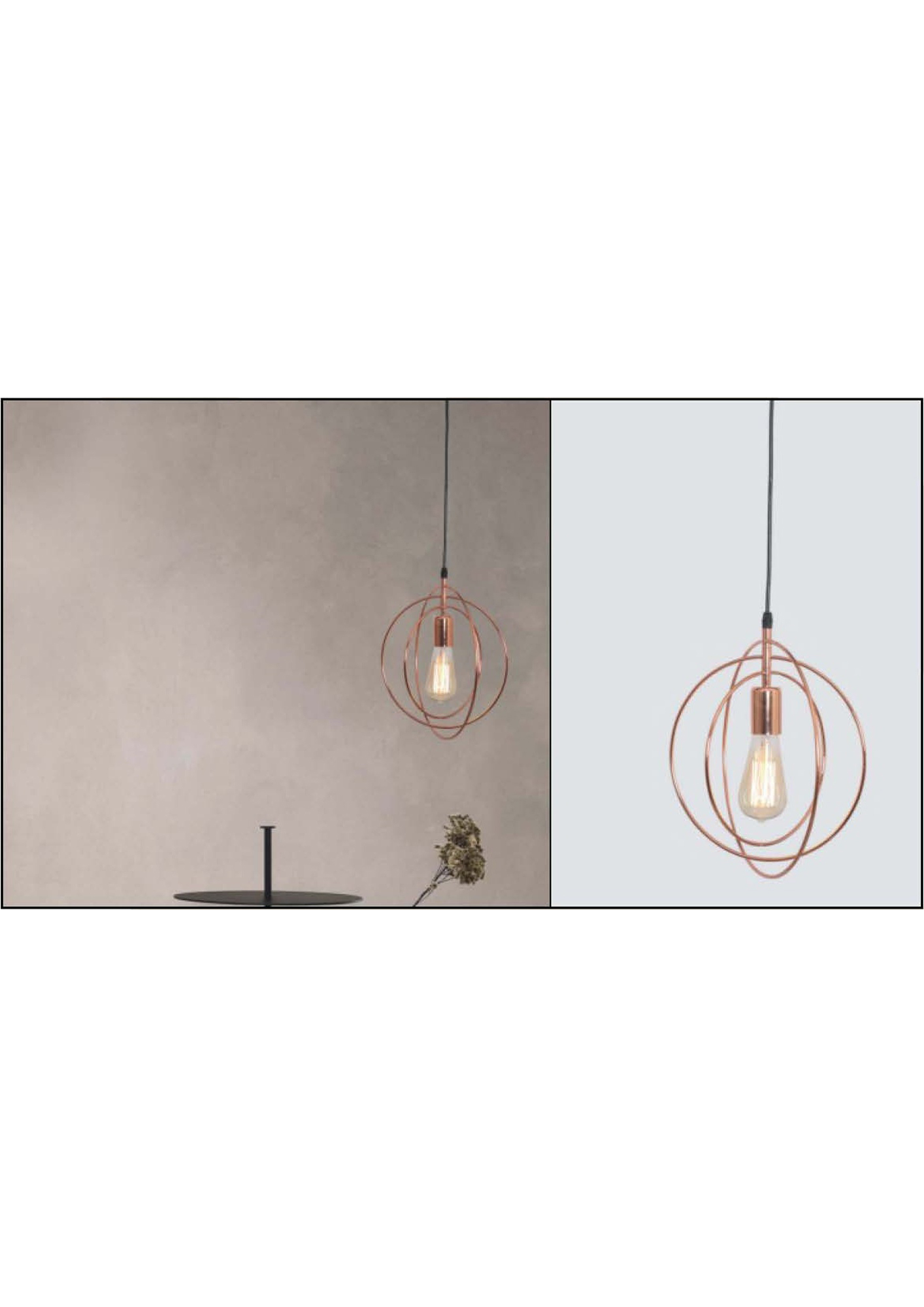 Beyond Lights - Copper Cage Pendant- GL